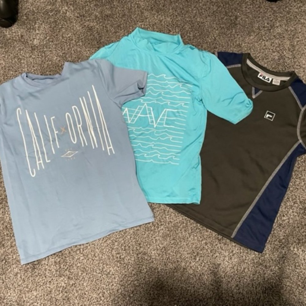 3 Swim Rashguards in Terrific Condition